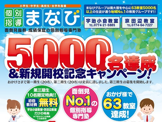 【🌟面倒見抜群の個別指導塾をお探しの田辺中、培良中校区にお住まいの小学生、中学生、高校生へ朗報です！🌟】